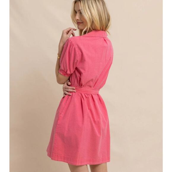 NWT Southern Tide Calan Washed A-Line Seersucker Dress - Camelia Rose Pink Sz S - Picture 3 of 9